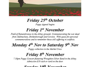 Remembrance Events in Malmesbury 